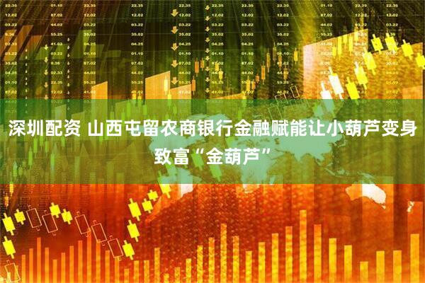 深圳配资 山西屯留农商银行金融赋能让小葫芦变身致富“金葫芦”