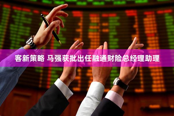 客新策略 马强获批出任融通财险总经理助理