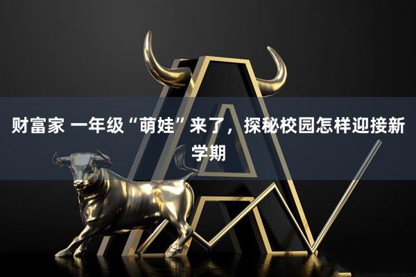 财富家 一年级“萌娃”来了，探秘校园怎样迎接新学期